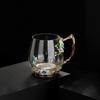 Ventas Directas de Fábrica Tazas de Té Esmaltadas, Tazas de Café de Alta Calidad para Oficina, Tazas de Té para Mujer, Vasos de Vidrio de Lujo de Gama Alta