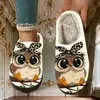 Pantuflas de Algodón para Hombres y Mujeres, Lindas Pantuflas Cálidas de Dibujos Animados para el Hogar, Pantuflas Estampadas de Comercio Exterior, Pod Cross-Border Jit Dropshipping