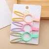 Dopamina estilo coreano simples sem costura clipe lateral marrom leite grampo de cabelo feminino franja lateral clipe de cabelo acessório de cabeça grampo de cabelo para cabelo quebrado