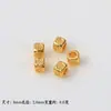 Cor Dourado Brilhante Liga Preserva Cor Contas Espaçadoras Conector Artesanal DIY Pulseira Colar Pingente Material para Joias Acessórios Atacado