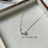 Collar de Plata de Ley S925 con Perlas Degradadas para Mujer, Cadena Sencilla y de Alta Gama para el Cuello, Cadena para Clavícula, Nuevo Estilo Caliente 2025