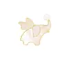 Lindo Broche de Perlas de Dumbo Diseño de Alta Gama para Mujer Broche de Nicho Veraniego Japonés y Coreano Accesorios para Abrigos Corsage de Alta Gama