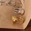 Anillo Retro con Forma de Corazón Estilo Coreano, Anillo de Amor Geométrico, Anillo Abierto de Amor Estilo Europeo y Americano, Anillo Exquisito de Moda Estilo Coreano