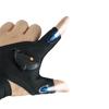 Guantes de luz LED para pesca y ciclismo nocturno con forma de ballena y cabeza de león de múltiples estilos, con tres dedos y medio descubiertos