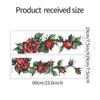 Fan Xi fun-f202 comercio exterior pintado rosas románticas dormitorio sala de estar pegatinas para puerta decoración del hogar pegatinas de pared al por mayor