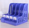 Suministros de Oficina Estante para Archivos A4 Almacenamiento de Escritorio Organizador de Archivos Papelería Venta al por Mayor Plástico Caja de Archivo Gruesa Estante de Almacenamiento de Archivos