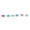 Titanio F136 Aleación de Titanio Calavera Rosca Interna Labio Uña Pendientes Nariz Accesorios para Uñas Joyería Europea y Americana
