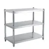 Estante de Almacenamiento de Cocina de Acero Inoxidable Espesor Estante para Microondas Estante para Horno Estante de Piso Multicapa para Almacenamiento en el Hogar