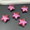 Pulsera Estilo Flor de Estrella Roja con Cuentas de Estrella de Cinco Puntas Cadena para Celular DIY Cuerda para el Cabello Bolígrafo con Cuentas Accesorios de Joyería Material