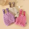 Gorro Divertido para Secar el Cabello de Niños Lindo Dibujo Animado Toalla de Secado de Cabello de Coral Fleece Bolsa Absorbente de Agua para Bebé Cabello No Fácil de Perder Cabello