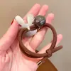 Diadema de Oso Coreano Lindo con Cara Sonriente Cuerda Gruesa de Pelo de Alta Elasticidad para Niña Goma Elástica Diadema Accesorios para el Cabello