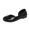 Bailarinas de corte lateral estilo francés para mujer, nuevo modelo de verano 2026, punta redonda, zapatos Mary Jane suaves y versátiles