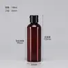 Botellas de Plástico Transparentes con Tapa abatible en stock 30 50 100ml Flexibles para Loción Cosmética Botellas Dispensadoras con Tapa de Mariposa