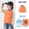 Camiseta de Manga Larga para Niño Estilo Europeo Otoño 2026 Ropa Nueva para Niños Bebés Niños Pequeños Ropa Base Estilo Primavera Otoño