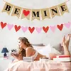 Día de San Valentín Bandera de Papel Kraft Cola de Pez Amor Amor Bandera Banner Propuesta Boda Temática Fiesta Decoración Suministros