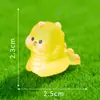 Micro Paisagem Desenho Animado Fofo Dinossauro Animales que Brilham no Escuro Figuras DIY Decoração de Saquinho Surpresa Acessórios Ornatos de Resina para Mesa