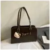 Bolso de Hombro de Color Sólido de Nicho de Gama Alta para Mujer, Bolso Tote Versátil de Gran Capacidad, Novedad Otoño e Invierno 2025 para Mujer
