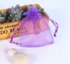 Bolsa de organza com cordão multicolorida, bolsa de malha transparente com cordão, para joias, doces de casamento, embalagem de presente, bolsa de armazenamento para sachês