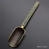 Cuchara de té de aleación, una sola pieza, accesorio para ceremonia del té, pala de té de metal duradero, cuchara para dividir el té, cuchara medidora, juego de té Kung Fu