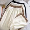 Calça Wide Leg de Veludo Imitação de Visom para Mulheres, Outono e Inverno 2026, Novo Estilo para Figuras Baixas, Estilo Preguiçoso, Cintura Elástica, Calça Casual para Casa, Calça de Dormir