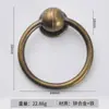 Puxador de anel para gaveta de armário transfronteiriço, anel simples moderno, para guarda-roupa de furo único, liga de zinco, fabricantes de puxadores de porta de armário