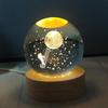 Luz noturna criativa de planeta lua estrelada sono atmosfera romântica lâmpada de cabeceira lâmpada de cabeceira para quarto presente de aniversário