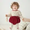 Mameluco para Bebé 2026 Estilo Nuevo para Niñas, Atuendo Festivo para 100 Días y Primer Cumpleaños, Lindo y Elegante con Moño, Traje para Gatear