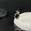 Venta Caliente Transfronteriza de Amazon Cristal Rosa Natural Ojo de Tigre Forma de Huevo de Pingüino Colgante Collar Estilo Coreano Joyería