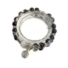 Pulseira Flor Explosão Bicolor Preto e Branco, Design de Nicho Estilo Chinês, Pulseira Simples e Versátil, Pulseira DIY, Pulseira Melhor Amigo Estudante
