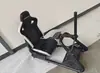 Suporte de Assento para Simulador de Corrida Conjunto Volante de Jogo Suporte Volante Alto Torque com Câmbio Manual Freio de Mão Garra r5r9