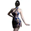Lingerie Sexy, Desejo Sexy e Puro, Saia Curta de Boate de Luxo, Conjunto de Tentação de Uniforme, Cheongsam Clássico, Lingerie Sedutora e Sexy