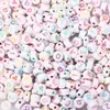 Miçangas do Alfabeto Inglês Feitas à Mão Miçangas Soltas Pulseira Colar Corrente de Celular Pingente Pulseira Acessórios de Joias DIY