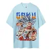 Camiseta de Algodón Talla EuropeaCamiseta de Dragon Ball para Hombre Algodón Puro Casual Cuello Redondo Manga Corta Ropa Verano Deportes Casual Manga Corta