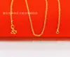 Cadena delgada de 45 cm chapada en oro para mujer, ola de agua, collar retorcido de moda para mujer, collar oruga, fabricantes de joyería al por mayor