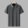 Suministro Exclusivo Transfronterizo de Playeras Polo de Algodón Puro de Manga Corta, Color Sólido, Estilo Casual Simple, Transpirables, Ropa Juvenil Tallas Grandes para Hombre