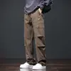 Pantalones Casuales para Hombre Otoño Sueltos Deportivos Ropa de Trabajo Pantalones Marca de Moda Estilo Americano Pierna Recta Pantalones Haren Pantalones Rectos