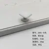 Manija de Tirador Pequeña Negra Estilo Americano Manija de Puerta de Armario de Aleación de Aluminio Minimalista Moderna Manija de Tirador de Agujero Único para Cajón de Gabinete Mediterráneo