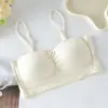 Sujetador strapless fino para mujer con copas fijas integradas, top strapless tipo tubo sin costuras, push-up, sin varillas
