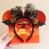 Diadema de Halloween, Diadema Luminosa de Cuernos de Calabaza, Accesorios Divertidos para Fotos, Accesorios para el Cabello, Decoraciones para Vestidos Festivos