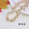10 Piezas de 6 8mm Agujero Horizontal Cristal de Fresa Cuentas Sueltas Colgante de Borla Gota de Agua Material para Pendientes Collar Pulsera Hechos a Mano
