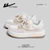 Sapatos femininos Huili sapatos de prancha femininos 2024 novas explosões outono tênis casual fundo grosso cabeça grande sapatos brancos femininos
