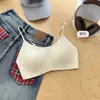 Tubo sexy sin costuras con estampado de leopardo original para mujer, diseñado para bustos pequeños, con una hermosa espalda, estilo sin espalda, anti-exposición y soporte lateral para el pecho, delgado y ligero