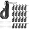 Ganchos de plástico para luces de cadena, Ganchos de Navidad tipo tornillo, Clips de gancho para luces de interior y exterior para colgar luces de cadena y luces de hadas