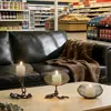 Adornos de Hierro Forjado Transfronterizos, Portavelas de Decoración para el Hogar, Adornos de Artesanía, Linternas Creativas, Bandejas Portavelas de Malla Tejida