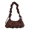 Bolsa transversal retrô de grande capacidade com estampa de leopardo para mulheres, tendência outono 2026, versátil, casual, de ombro de alta qualidade, estilo bolinho