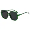 Gafas de Sol Aviador Doble Puente para Hombre Gafas de Sol de Moda Europeas y Americanas Personalizadas Gafas Gafas de Sol Color Té para Cara Pequeña de Mujer