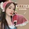 Bufanda Triángulo Diadema con Lazo de Cinta de Encaje para Mujer, Pañuelo para Sesión de Fotos Estilo Pastoral, Diadema Integrada, Pasador, Accesorio para el Cabello