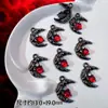 Accesorios de Estilo Oscuro Estilo Europeo y Americano Mariposa Negra Pistola Cruz de Rosa Colgante Pulsera de Cuentas DIY Collar
