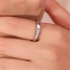 Anillo de Diamante Simulados Femenino Ceremonia Imitación Moissanita Par Boda Par Propuesta Diamante Simulado Boda Anillo Falso para Hombres
