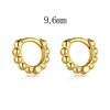Aretes Japoneses y Coreanos de Plata Esterlina S925 Diseño Geométrico Redondo Nicho Simple Moda Joker Estudiantes Pueden Usar Aretes Venta al por Mayor